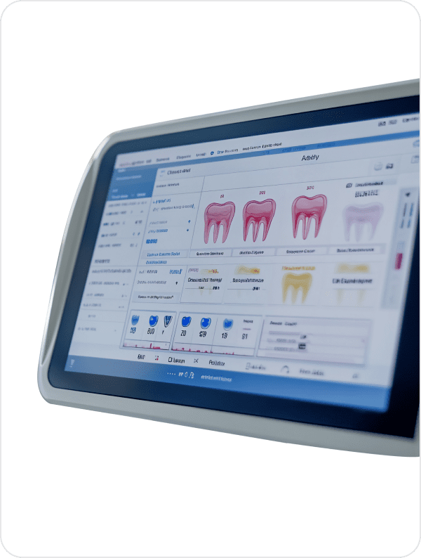 Dental digital charting of patient teeth