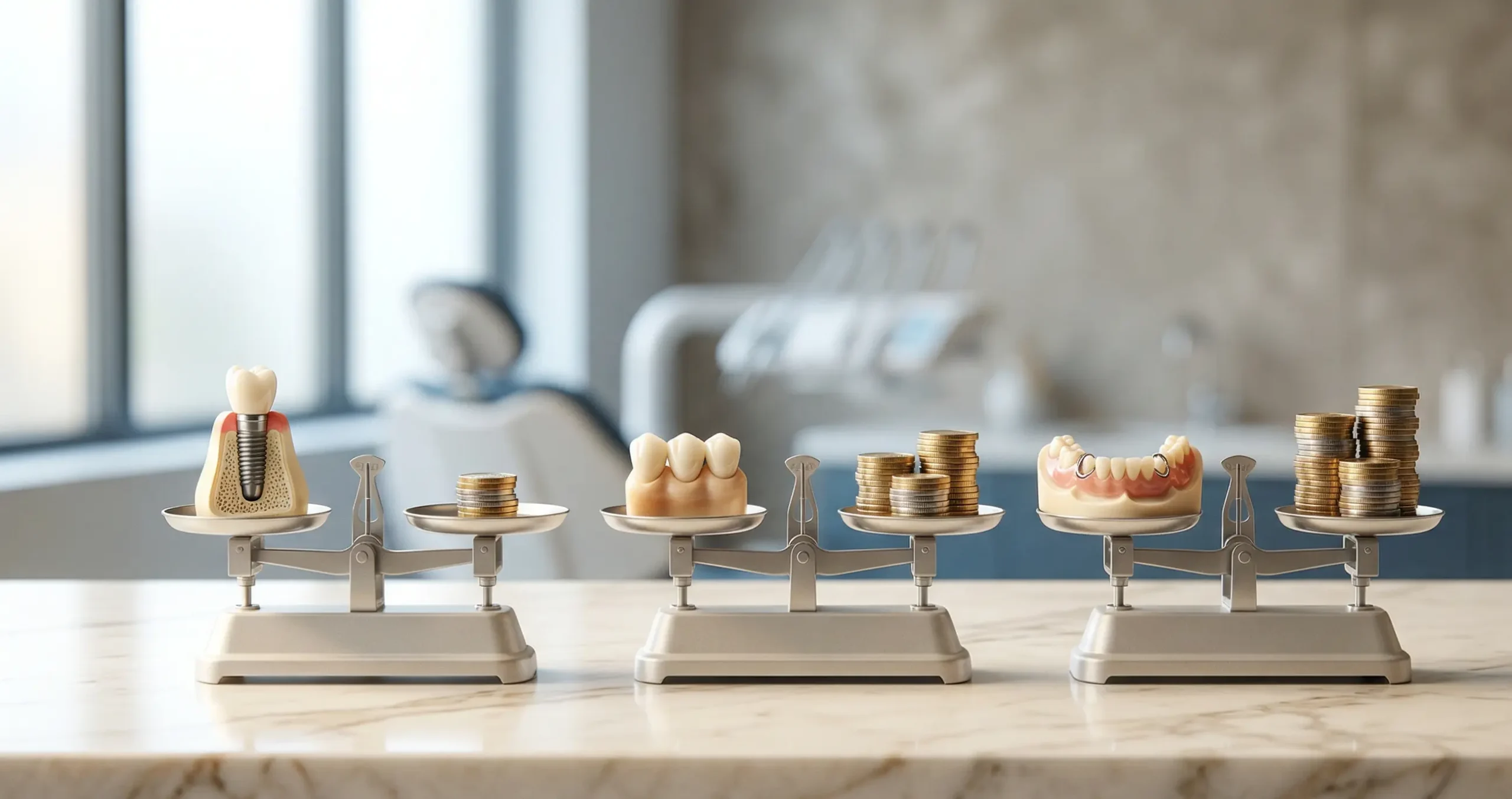 Dental Implants vs. Bridges vs. Dentures
